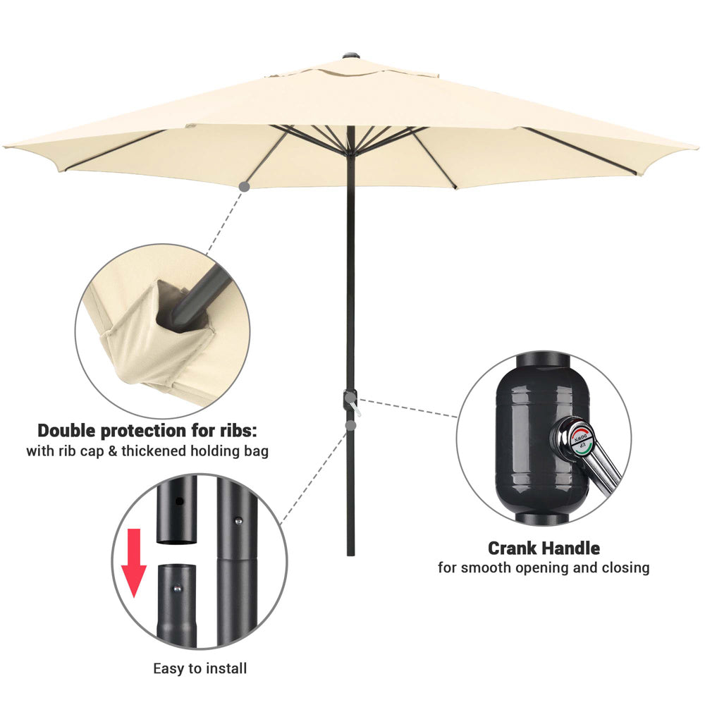 12 x 12 metal center piece for holding patio umbrella Best Choice Products 10x10ft 2-Tier Square Outdoor Solar LED Cantilever w/ Base Included It also comes with a free Metal Umbrella Stand for Outdoor