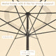 Patio Umbrella Metal 13ft 8-Rib