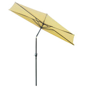 Half Umbrella with Tilt 10ft 5-Rib