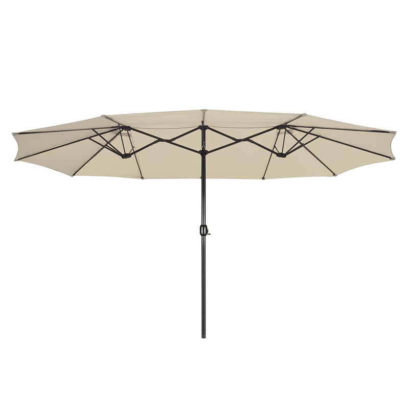 Rectangular Patio Umbrella Metal 15x9ft