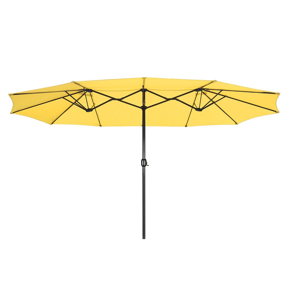 black rectangular patio umbrella canada Rectangular Patio Umbrella Metal 15x9ft