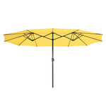 Rectangular Patio Umbrella Metal 15x9ft