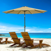 Patio Umbrella Tilt Metal 200 gsm Canopy 9ft 8-Rib
