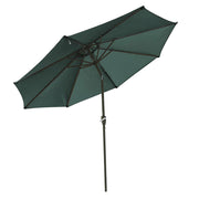 Patio Umbrella Tilt Metal 200 gsm Canopy 9ft 8-Rib