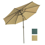 Patio Umbrella Tilt Metal 200 gsm Canopy 9ft 8-Rib