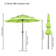 Patio Umbrella Tilt 3-Tiered 10ft 8-Rib