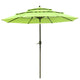 Patio Umbrella Tilt 3-Tiered 10ft 8-Rib