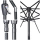 TheDisplayOutlet Patio Umbrella Tilt 9ft 8-Rib 220 gsm Canopy UV50+ Image