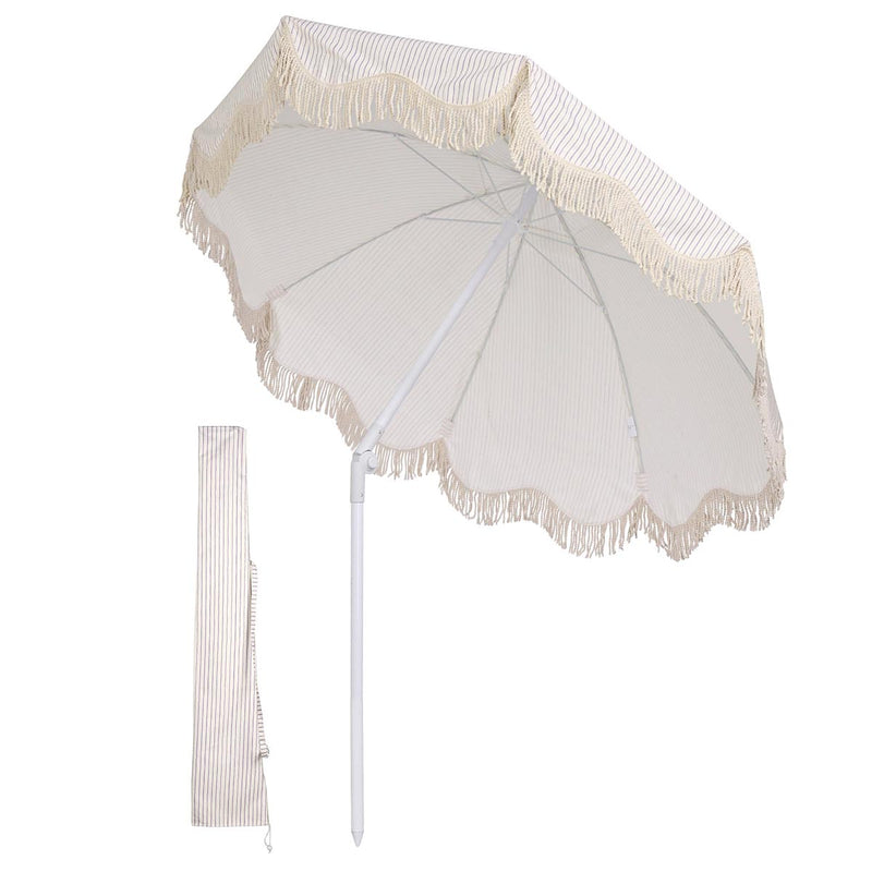 6ft Beach Umbrella for Swimming Pool Mobile Bar Cart