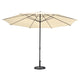 13ft Outdoor Table Umbrella with Concrete Umbrella Base