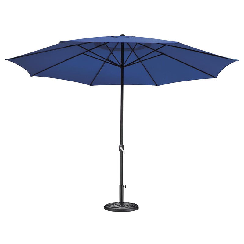 TheDisplayOutlet 13ft Outdoor Table Umbrella with Concrete Umbrella Base Image