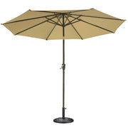 Patio Umbrella Tilt Metal 200 gsm Canopy 9ft 8-Rib