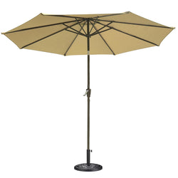 Patio Umbrella Tilt Metal 200 gsm Canopy 9ft 8-Rib
