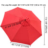 Patio Umbrella Canopy 10ft 8-Rib