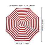 Patio Umbrella Canopy 10ft 8-Rib