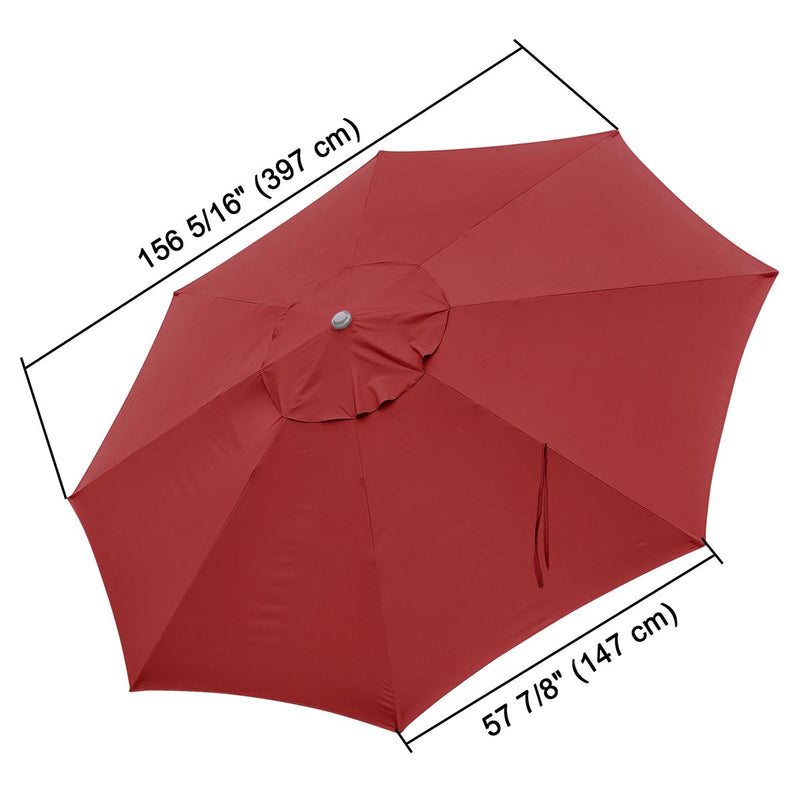 TheDisplayOutlet Patio Umbrella Canopy 13ft 8-Rib, Mango Mojito Image