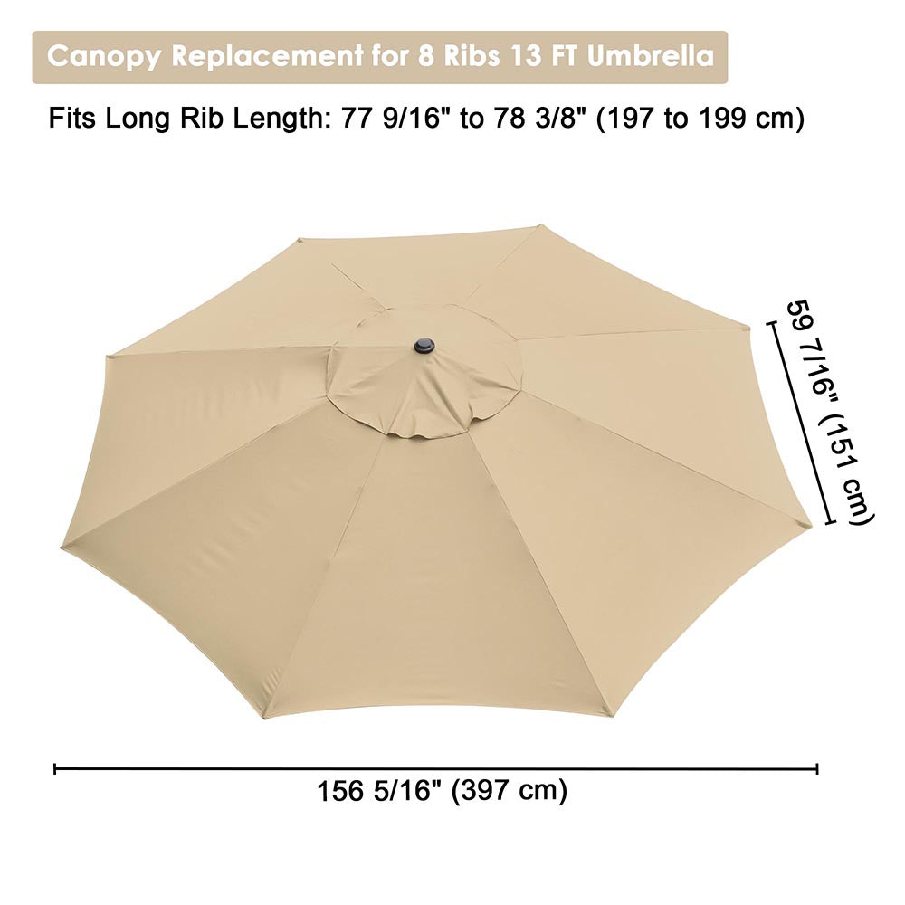 アンブレラページ Replacement Canopy for Hampton Bay 11' Solar LED Patio Umbrella