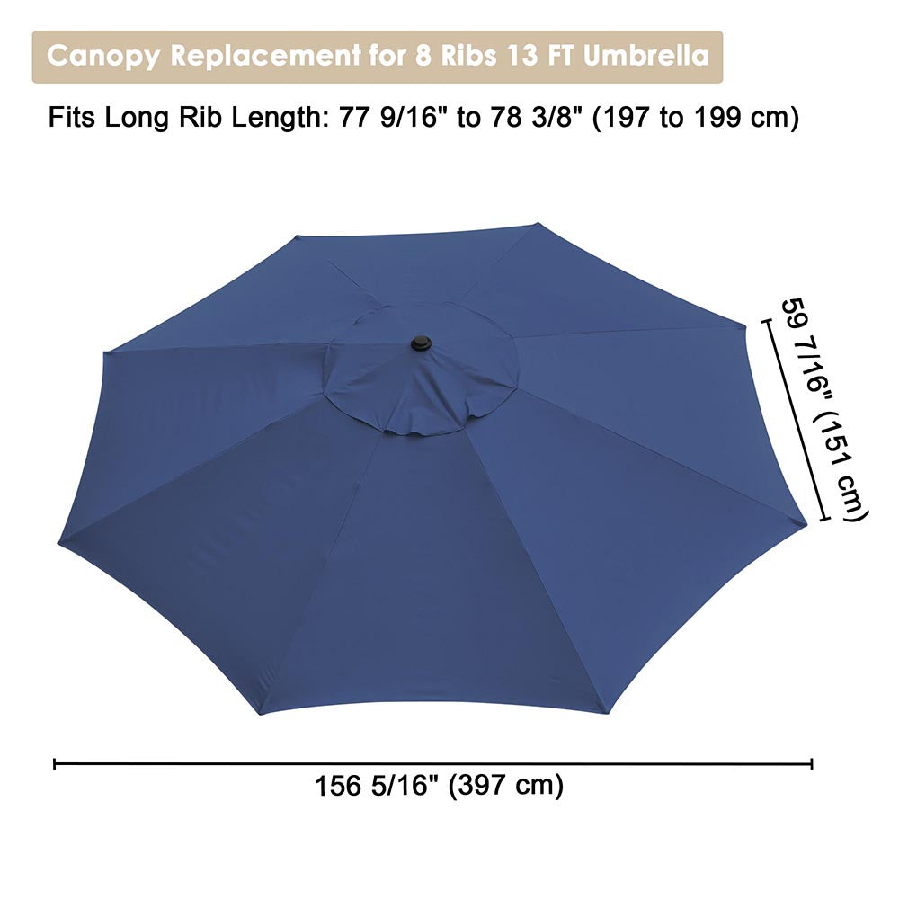 Patio Umbrella Canopy 13ft 8-Rib Patio Umbrella Canopy 13ft 8-Rib