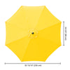 Patio Umbrella Canopy 8ft 8-Rib