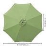 Patio Umbrella Canopy 8ft 8-Rib