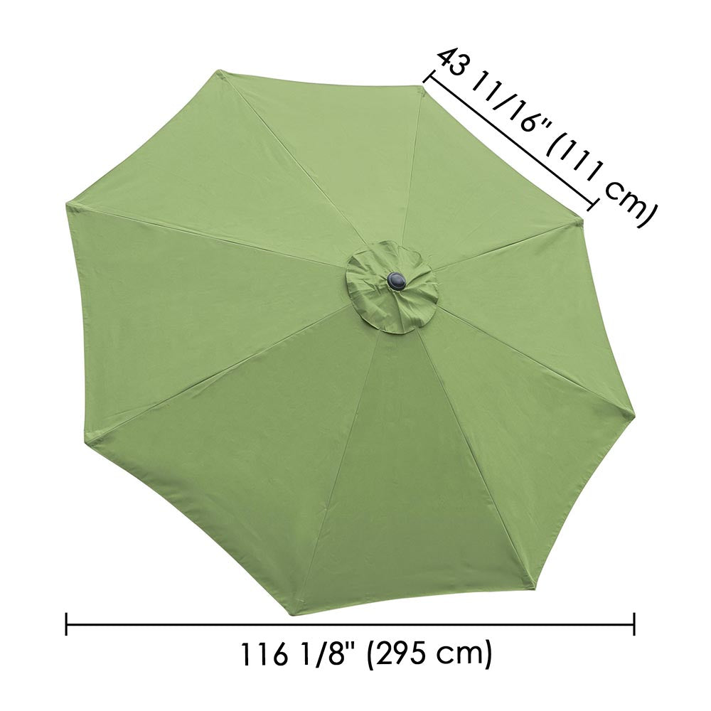 10 ft 8 rib patio replacement umbrella Patio Umbrella Canopy 10ft 8-Rib