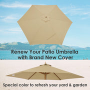 Patio Umbrella Canopy 9ft 6-Rib