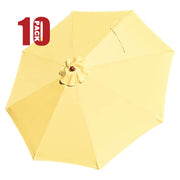 TheDisplayOutlet Patio Umbrella Canopy 9ft 8-Rib, Naples FL Yellow(10ct.) Image