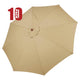 TheDisplayOutlet Patio Umbrella Canopy 9ft 8-Rib, Khaki(10ct.) Image