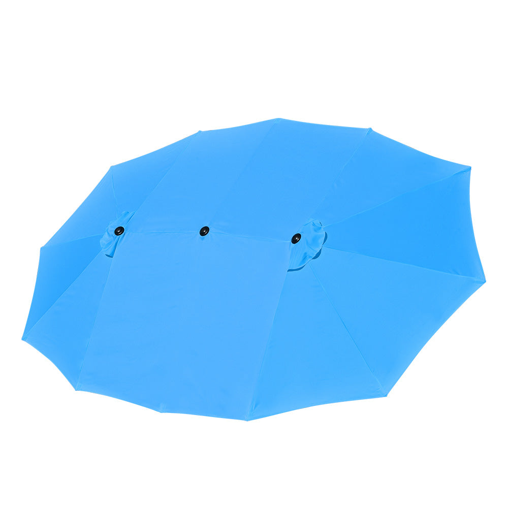 Rectangular Patio Umbrella Canopy 15x9ft 12-Rib