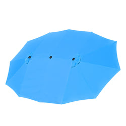 Rectangular Patio Umbrella Canopy 15x9ft 12-Rib