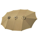 Rectangular Patio Umbrella Canopy 15x9ft 12-Rib