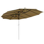 Rectangular Patio Umbrella Canopy 15x9ft 12-Rib