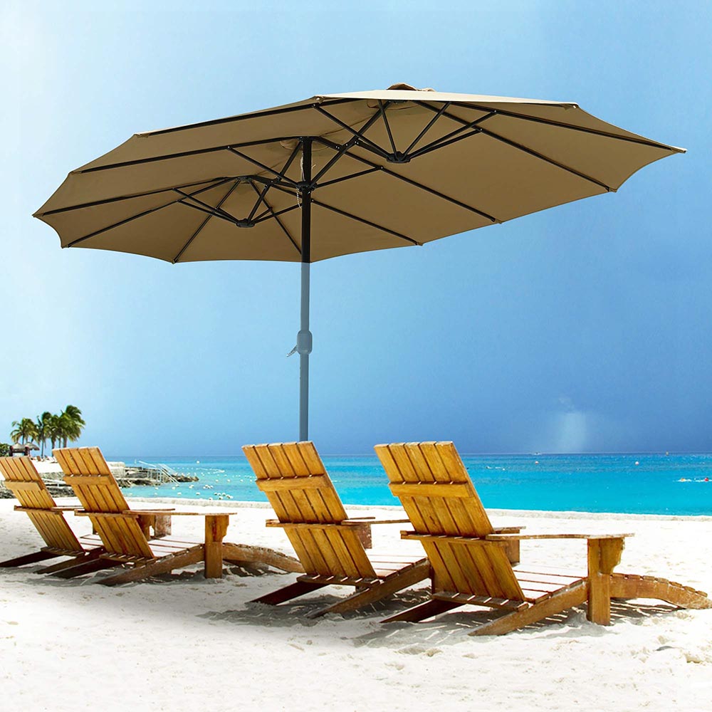Rectangular Patio Umbrella Canopy 15x9ft 12-Rib Rectangular Patio Umbrella Canopy 15x9ft 12-Rib