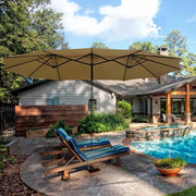 Rectangular Patio Umbrella Canopy 15x9ft 12-Rib Rectangular Patio Umbrella Canopy 15x9ft 12-Rib