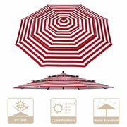TheDisplayOutlet Patio Umbrella Canopy 10ft 8-Rib 3-Tiered Image