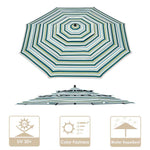 Patio Umbrella Canopy 11ft 8-Rib 3-Tiered