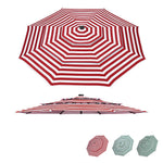 TheDisplayOutlet Patio Umbrella Canopy 10ft 8-Rib 3-Tiered Image