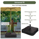 Patio Umbrella Weights 168 lb (2x)Sand Bags for 1 7/8" Poles