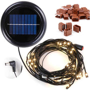 Solar String Lights for Wooden Patio Umbrella 8ft/9ft 8-Rib