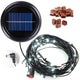 Solar String Lights for Wooden Patio Umbrella 8ft/9ft 6-Rib