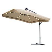 Solar Lights for 9ft 8-rib Offset Patio Umbrella