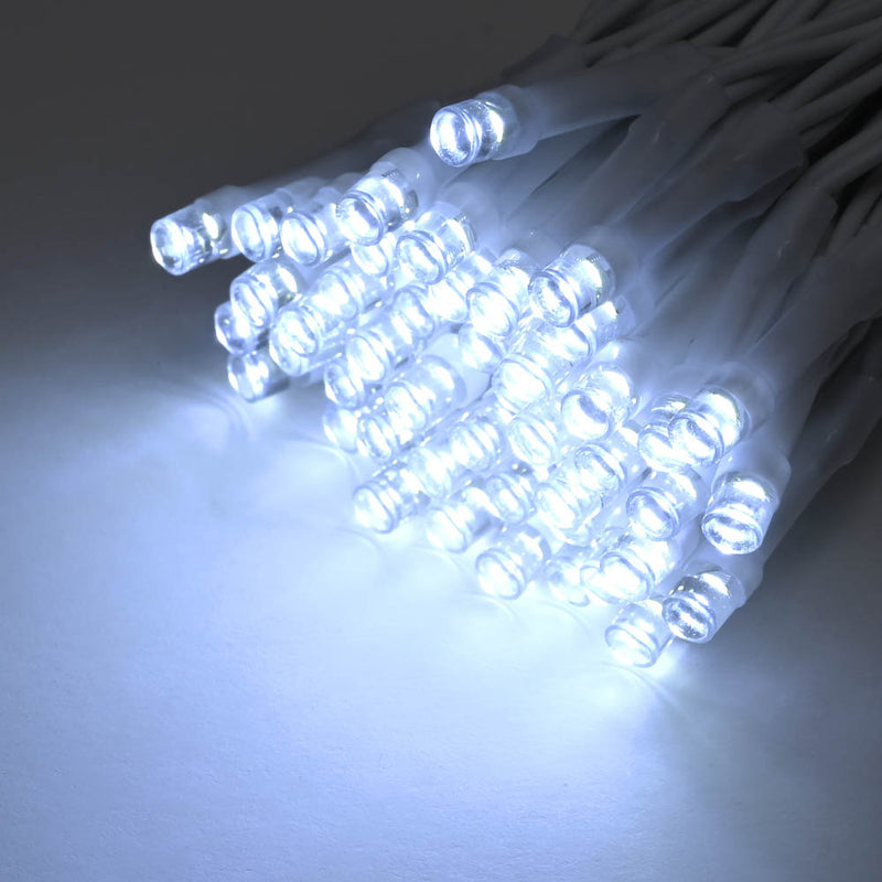 TheDisplayOutlet Solar Lights for Patio Umbrella 9-10ft 8-Rib Remote Control, Cool White Image