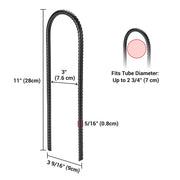 TheDisplayOutlet U-Shaped Rebar Stakes 11" Batting Cage Anchors Image