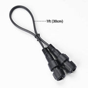 TheDisplayOutlet 2 Pin Rope Light Connectors - 13mm 120V, 1.2ft Wire-shape Image