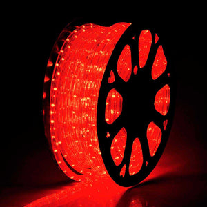 TheDisplayOutlet 150ft Outdoor Rope Light - 120V Plug-in, 1/2"(13mm), Red Image