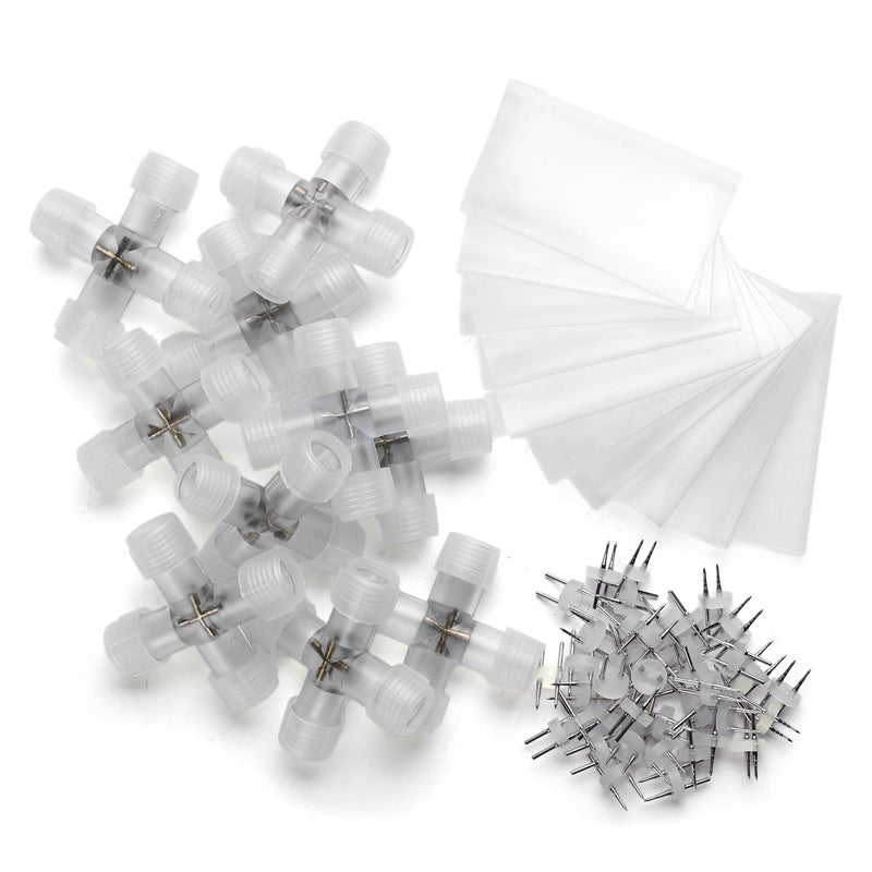 TheDisplayOutlet 2 Pin Rope Light Connectors - 13mm 120V Image