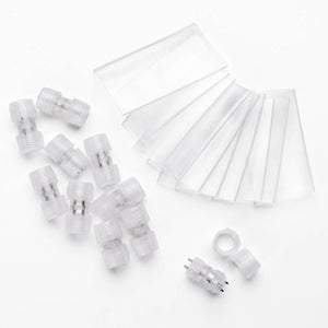 TheDisplayOutlet 2 Pin Rope Light Connectors - 13mm 120V, I-shape Image