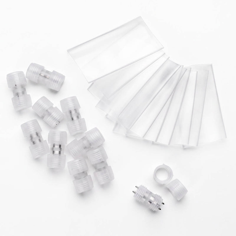 TheDisplayOutlet 2 Pin Rope Light Connectors - 13mm 120V, I-shape Image