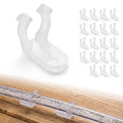 TheDisplayOutlet 1/2" Rope Light Clips Hold D13mm Outdoor Rope Light Image