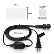 TheDisplayOutlet LED Rope Light Adapter Plug - 13mm 120V Image